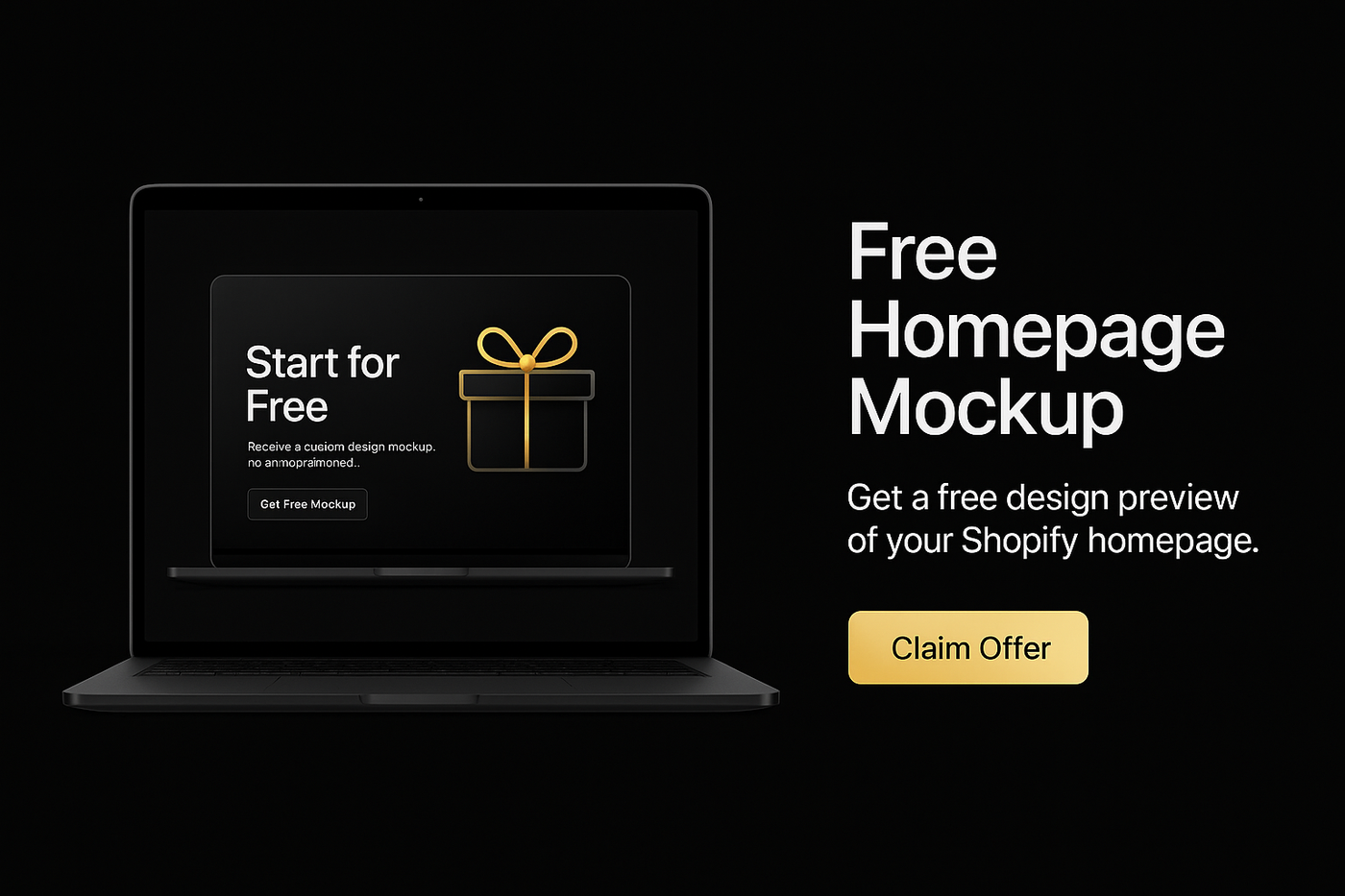 Free Homepage Mockup